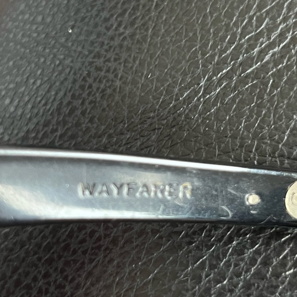 Rare 1980’s auth PUNK vintage Wayfarer Red Mother of Pearl and Black Sunglasses - Picture 10 of 10